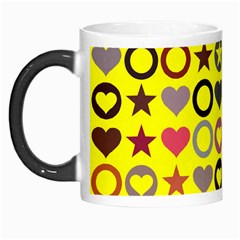 Heart Circle Star Seamless Pattern Morph Mugs