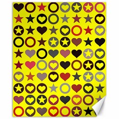 Heart Circle Star Seamless Pattern Canvas 16  X 20   by Amaryn4rt