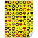 Heart Circle Star Seamless Pattern Canvas 18  x 24   17.8 x23.08  Canvas - 1