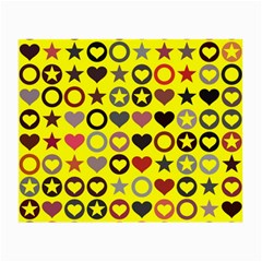 Heart Circle Star Seamless Pattern Small Glasses Cloth (2-side)