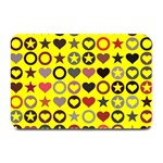 Heart Circle Star Seamless Pattern Plate Mats 18 x12  Plate Mat