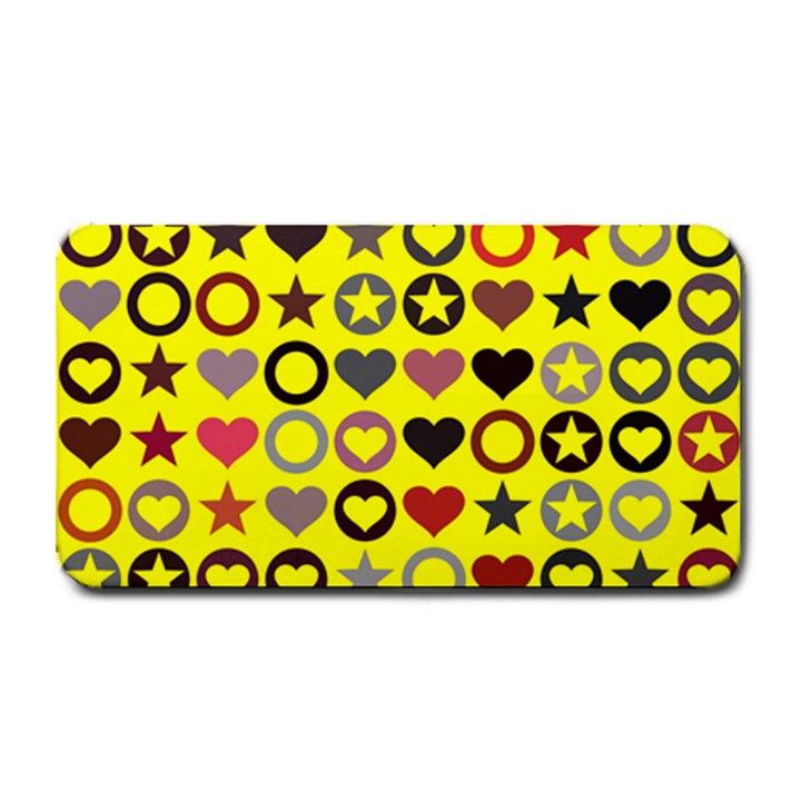 Heart Circle Star Seamless Pattern Medium Bar Mats