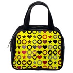 Heart Circle Star Seamless Pattern Classic Handbags (One Side) Front