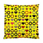 Heart Circle Star Seamless Pattern Standard Cushion Case (One Side) Front