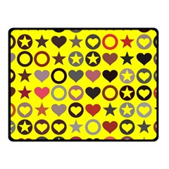 Heart Circle Star Seamless Pattern Fleece Blanket (small)