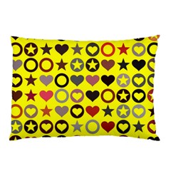 Heart Circle Star Seamless Pattern Pillow Case (two Sides) by Amaryn4rt