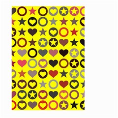 Heart Circle Star Seamless Pattern Large Garden Flag (two Sides)