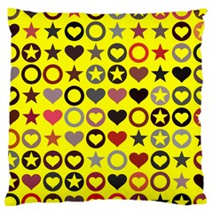 Heart Circle Star Seamless Pattern Large Cushion Case (two Sides)