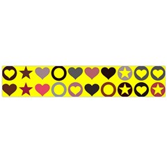 Heart Circle Star Seamless Pattern Flano Scarf (large)