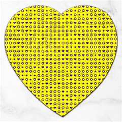 Heart Circle Star Seamless Pattern Jigsaw Puzzle (heart)