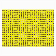 Heart Circle Star Seamless Pattern Large Glasses Cloth (2-side)