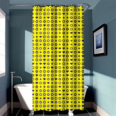 Heart Circle Star Seamless Pattern Shower Curtain 36  X 72  (stall) 