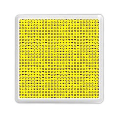 Heart Circle Star Seamless Pattern Memory Card Reader (square) 