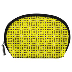 Heart Circle Star Seamless Pattern Accessory Pouches (large) 