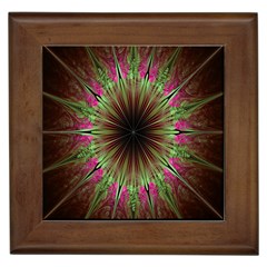 Julian Star Star Fun Green Violet Framed Tiles by Amaryn4rt