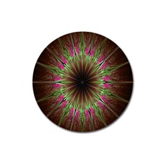 Julian Star Star Fun Green Violet Magnet 3  (round) by Amaryn4rt