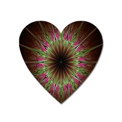 Julian Star Star Fun Green Violet Heart Magnet