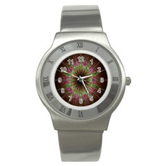 Julian Star Star Fun Green Violet Stainless Steel Watch