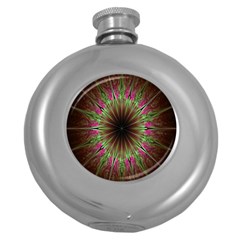 Julian Star Star Fun Green Violet Round Hip Flask (5 Oz)