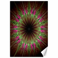 Julian Star Star Fun Green Violet Canvas 20  X 30   by Amaryn4rt