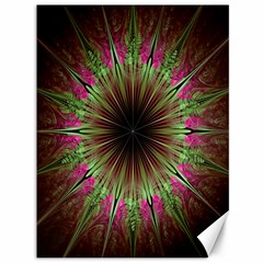 Julian Star Star Fun Green Violet Canvas 36  X 48   by Amaryn4rt