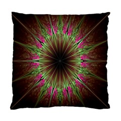 Julian Star Star Fun Green Violet Standard Cushion Case (two Sides) by Amaryn4rt