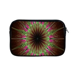 Julian Star Star Fun Green Violet Apple Macbook Pro 13  Zipper Case by Amaryn4rt