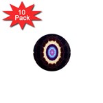 Mandala Art Design Pattern Ornament Flower Floral 1  Mini Magnet (10 pack)  Front