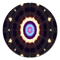 Mandala Art Design Pattern Ornament Flower Floral Magnet 5  (round) by Amaryn4rt