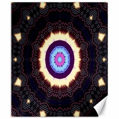 Mandala Art Design Pattern Ornament Flower Floral Canvas 8  X 10  by Amaryn4rt