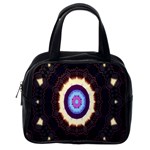 Mandala Art Design Pattern Ornament Flower Floral Classic Handbags (2 Sides) Back