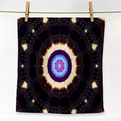 Mandala Art Design Pattern Ornament Flower Floral Face Towel