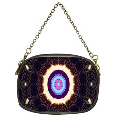 Mandala Art Design Pattern Ornament Flower Floral Chain Purses (one Side) 