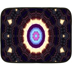 Mandala Art Design Pattern Ornament Flower Floral Double Sided Fleece Blanket (mini) 