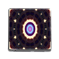 Mandala Art Design Pattern Ornament Flower Floral Memory Card Reader (square)