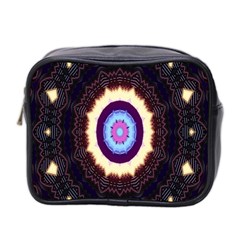 Mandala Art Design Pattern Ornament Flower Floral Mini Toiletries Bag 2-side