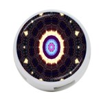 Mandala Art Design Pattern Ornament Flower Floral 4-Port USB Hub (One Side) Front