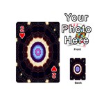 Mandala Art Design Pattern Ornament Flower Floral Playing Cards 54 (Mini)  Front - Heart2