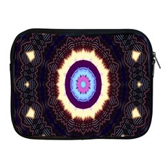 Mandala Art Design Pattern Ornament Flower Floral Apple Ipad 2/3/4 Zipper Cases