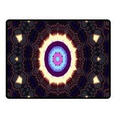 Mandala Art Design Pattern Ornament Flower Floral Double Sided Fleece Blanket (small) 