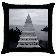 Steps To Success Follow Throw Pillow Case (black) by FrontlineS