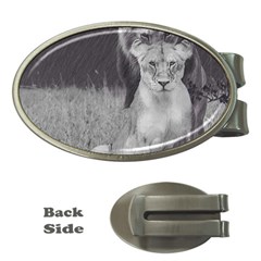 King And Queen Of The Jungle Design  Money Clips (oval)  by FrontlineS