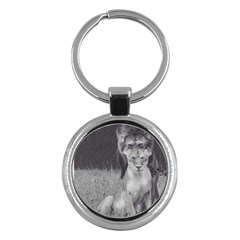 King And Queen Of The Jungle Design  Key Chains (round)  by FrontlineS