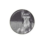 King and Queen of the jungle design  Hat Clip Ball Marker Front