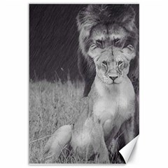 King And Queen Of The Jungle Design  Canvas 12  X 18  