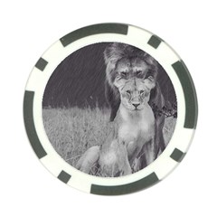 King And Queen Of The Jungle Design  Poker Chip Card Guard (10 Pack) by FrontlineS