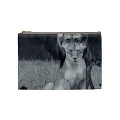 King And Queen Of The Jungle Design  Cosmetic Bag (medium)  by FrontlineS