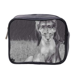 King And Queen Of The Jungle Design  Mini Toiletries Bag 2-side