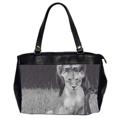 King And Queen Of The Jungle Design  Office Handbags (2 Sides) 