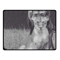 King And Queen Of The Jungle Design  Fleece Blanket (small)